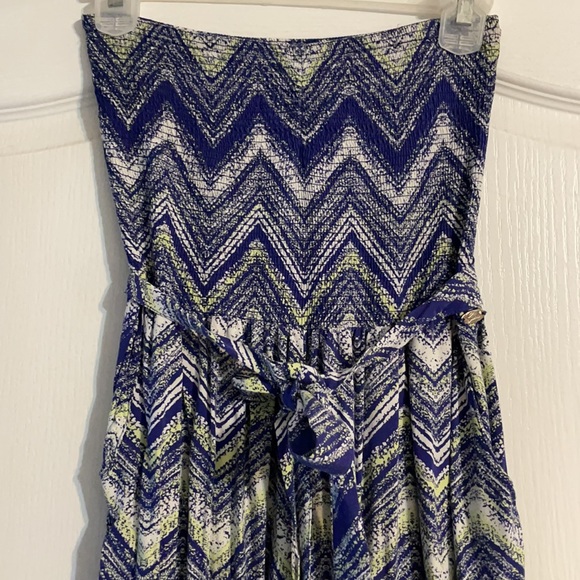 Guess Chevy pattern strapless jumpsuit - Picture 3 of 4